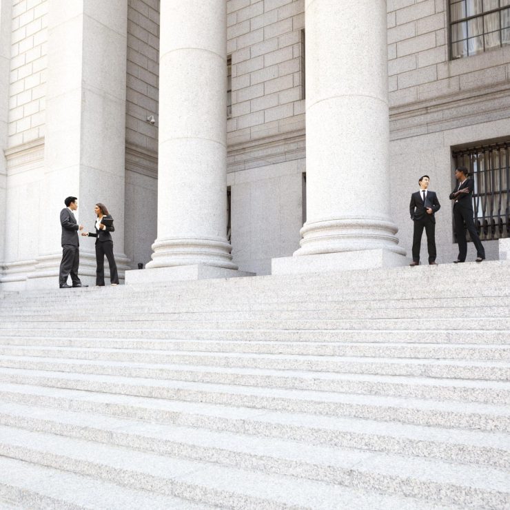 Four People Courthouse Exterior