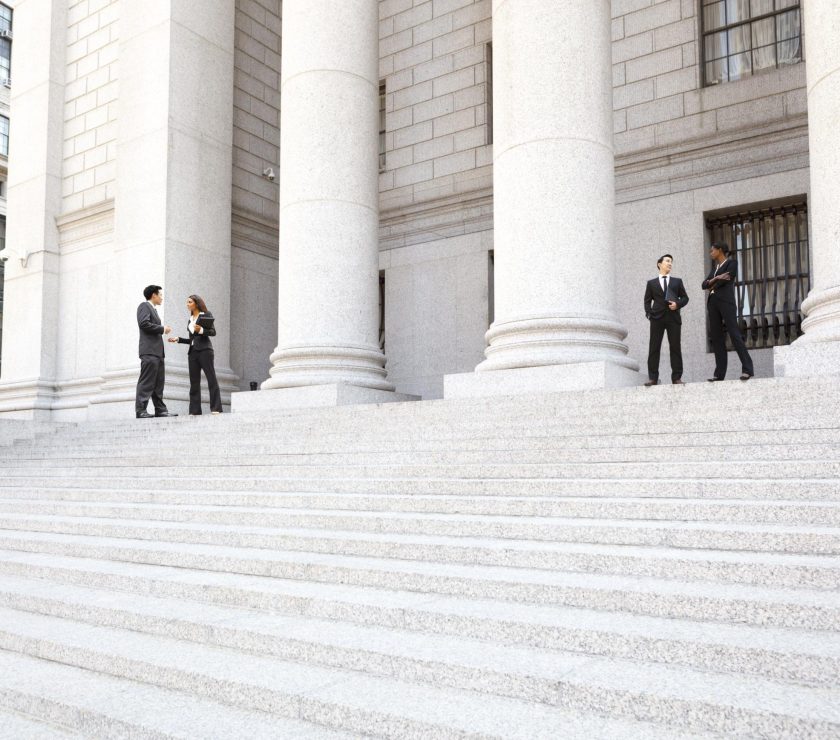Four People Courthouse Exterior