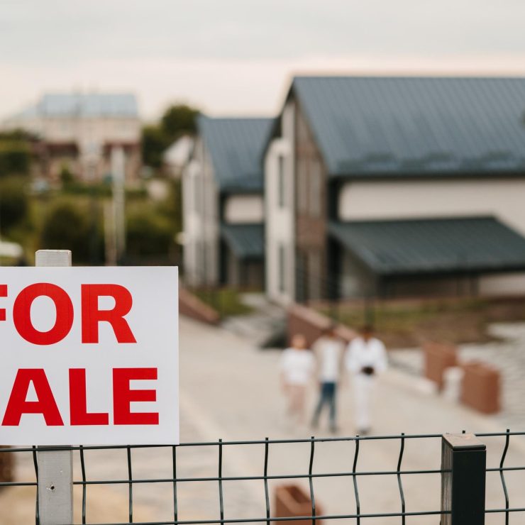 For sale sign marking new property investment
